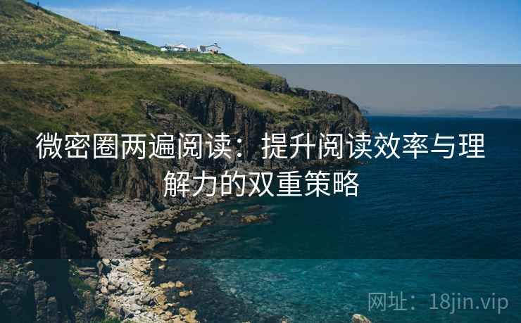 微密圈两遍阅读：提升阅读效率与理解力的双重策略