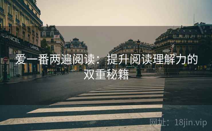 爱一番两遍阅读：提升阅读理解力的双重秘籍