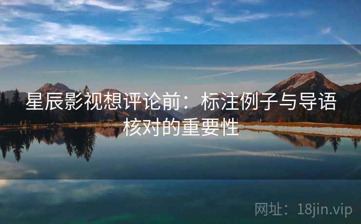 星辰影视想评论前：标注例子与导语核对的重要性