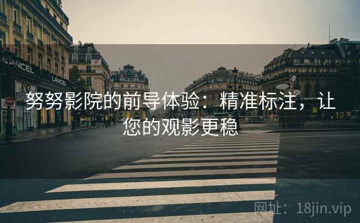 努努影院的前导体验:精准标注,让您的观影更稳 努努影院的前导体验:精准标注,让您的观影更稳